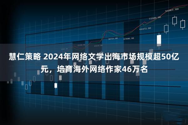 慧仁策略 2024年网络文学出海市场规模超50亿元，培育海外网络作家46万名
