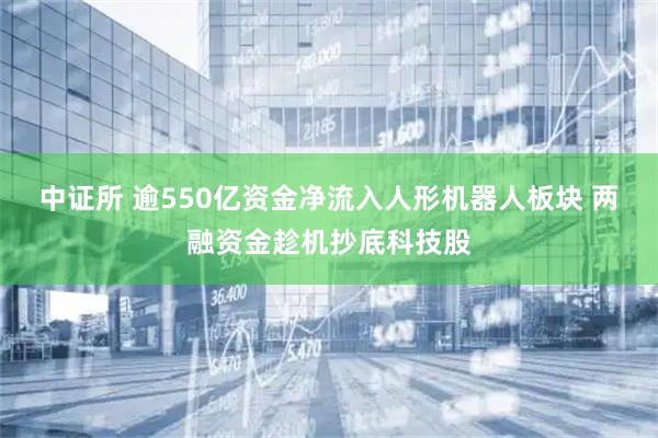 中证所 逾550亿资金净流入人形机器人板块 两融资金趁机抄底科技股