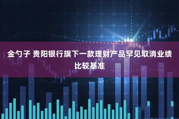 金勺子 贵阳银行旗下一款理财产品罕见取消业绩比较基准
